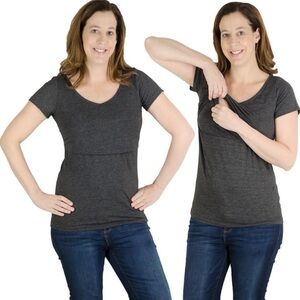 Latched Mama olive OG Nursing Top